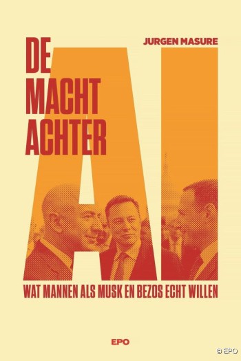 Cover boek 'De macht achter AI' door Jurgen Masure